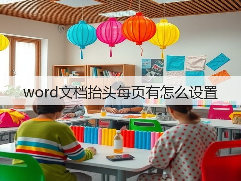 word文档抬头每页有怎么设置