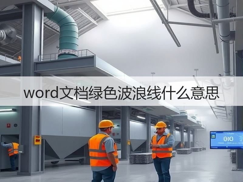 word文档绿色波浪线什么意思