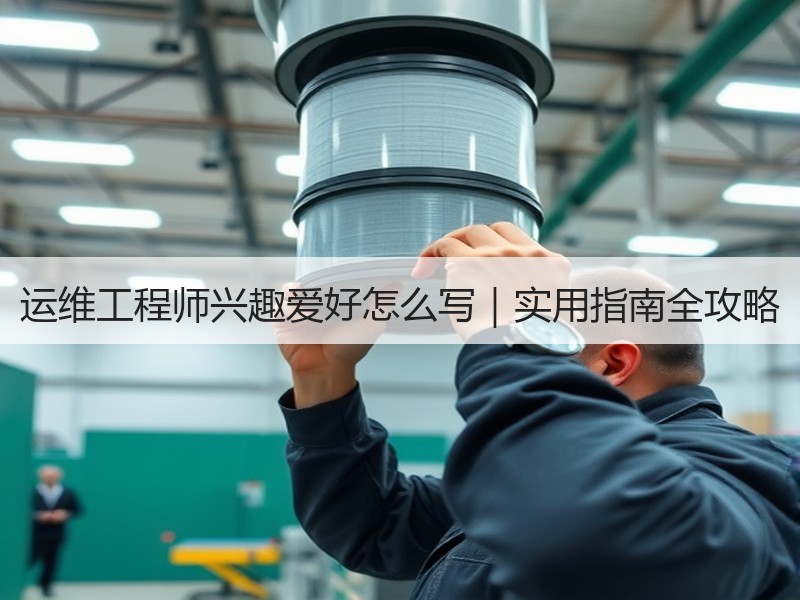 运维工程师兴趣爱好怎么写｜实用指南全攻略