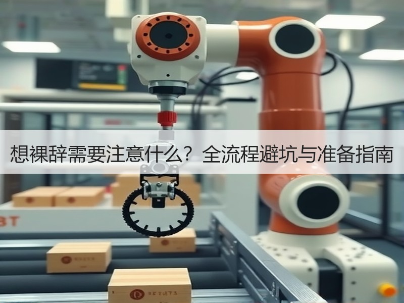 想裸辞需要注意什么？全流程避坑与准备指南