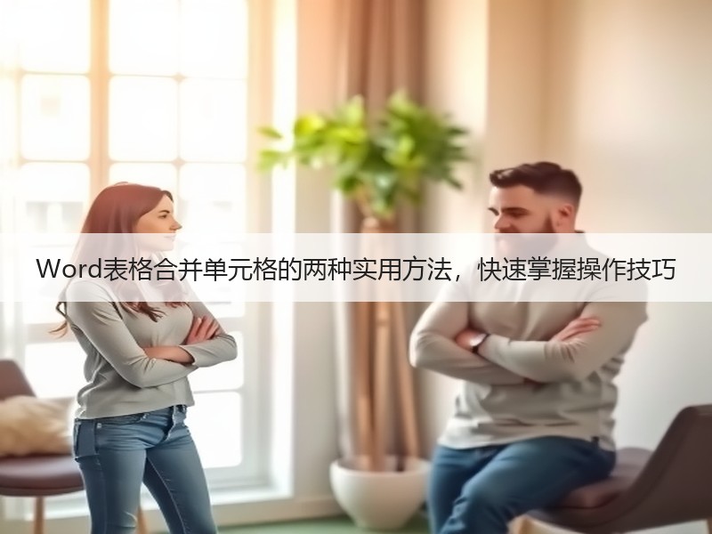 Word表格合并单元格的两种实用方法，快