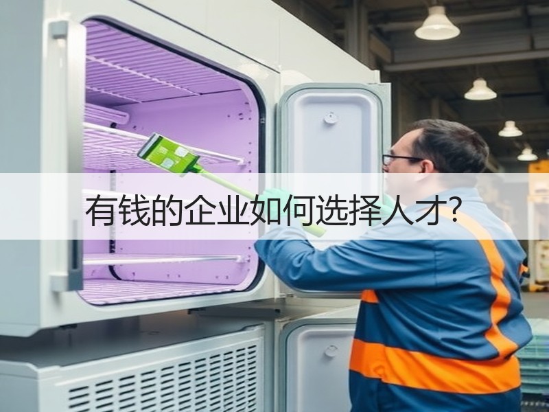 有钱的企业如何选择人才?