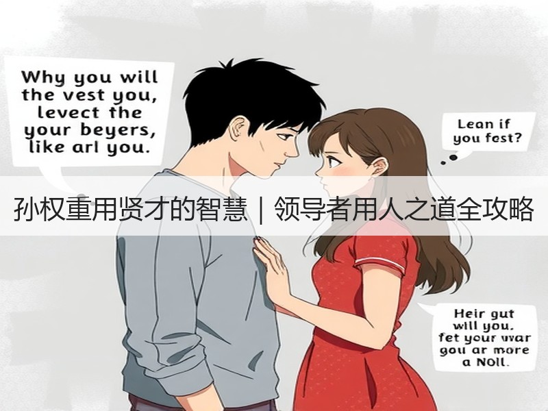 孙权重用贤才的智慧｜领导者用人之道全攻略