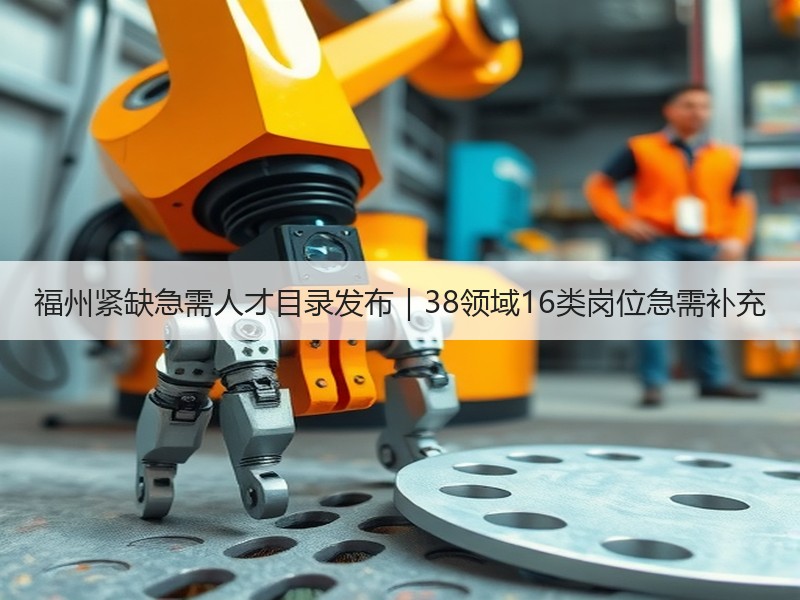 福州紧缺急需人才目录发布｜38领域16类