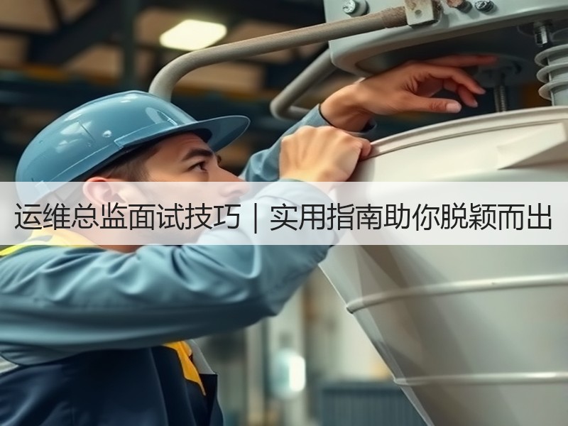 运维总监面试技巧｜实用指南助你脱颖而出