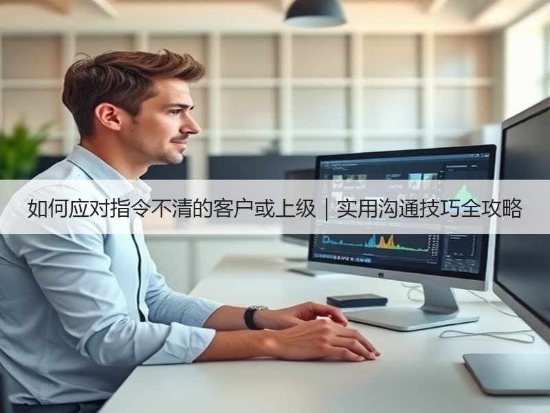 如何应对指令不清的客户或上级｜实用沟通技