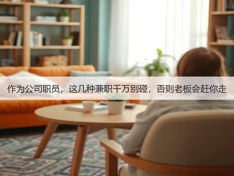 作为公司职员，这几种兼职千万别碰，否则老
