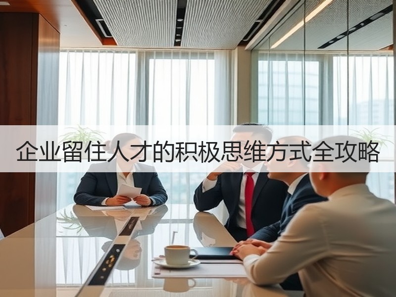 企业留住人才的积极思维方式全攻略