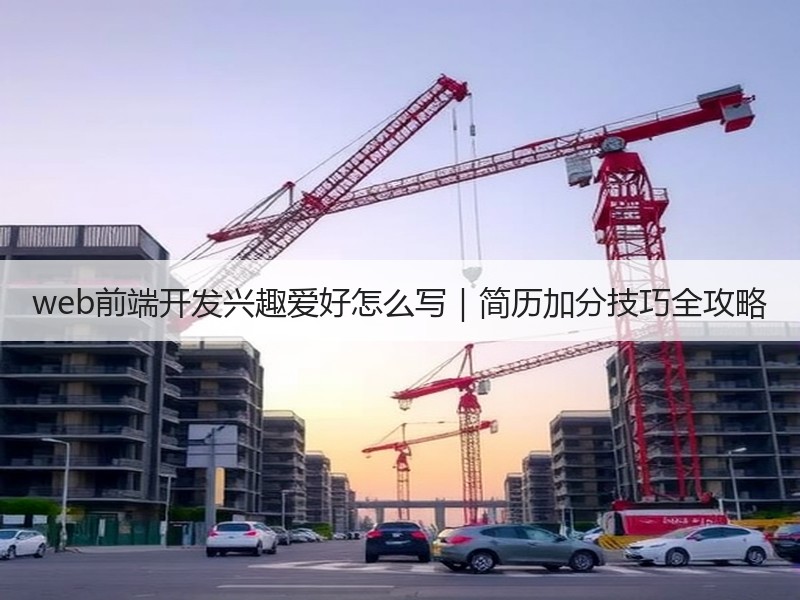 web前端开发兴趣爱好怎么写｜简历加分技