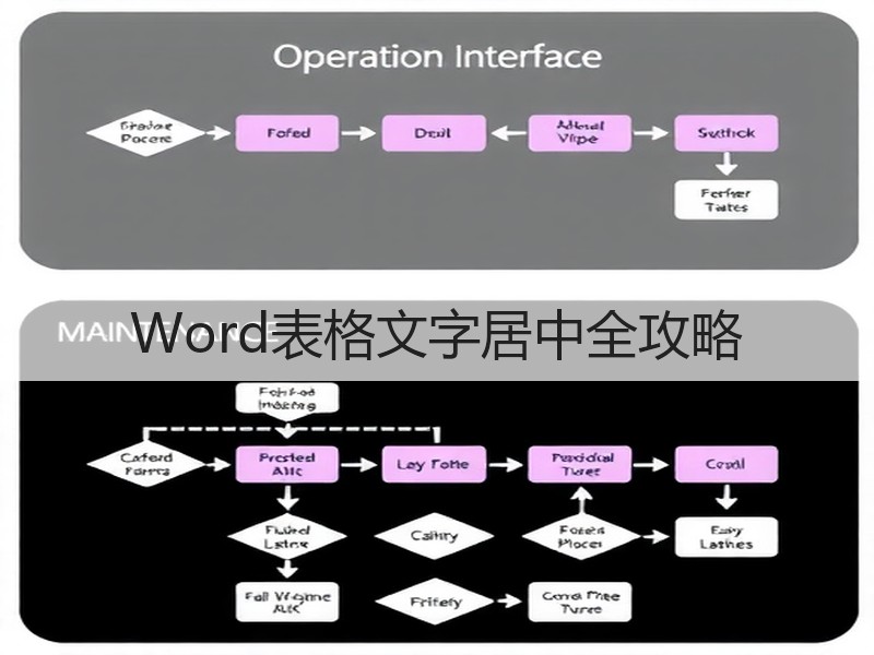 Word表格文字居中全攻略