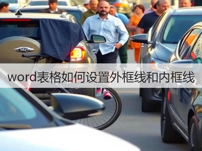 word表格如何设置外框线和内框线