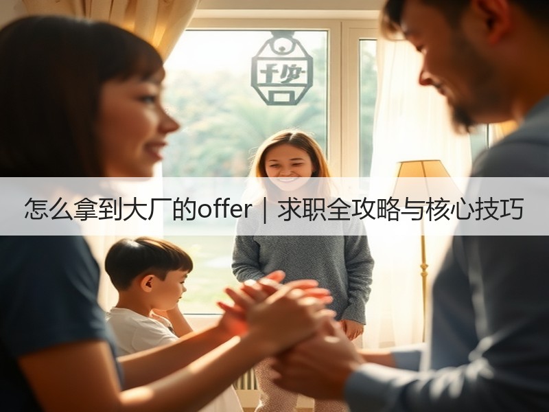 怎么拿到大厂的offer｜求职全攻略与核