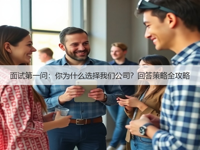 面试第一问：你为什么选择我们公司？回答策