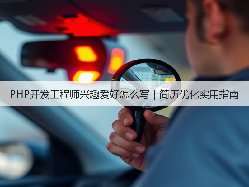 PHP开发工程师兴趣爱好怎么写｜简历优化