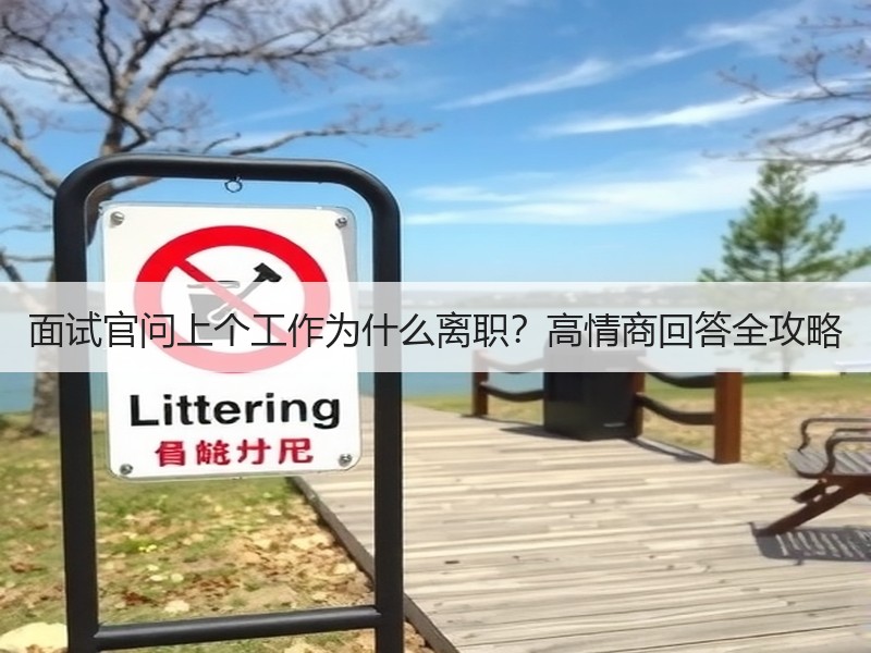 面试官问上个工作为什么离职？高情商回答全