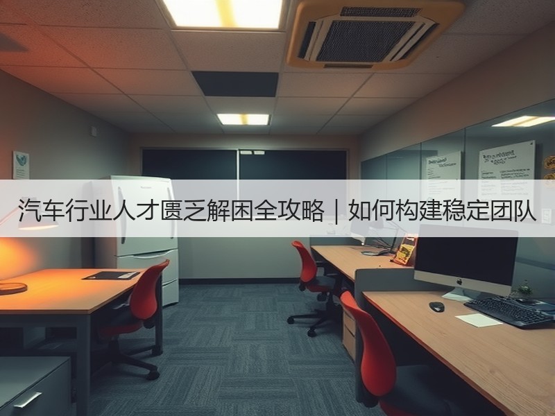 汽车行业人才匮乏解困全攻略｜如何构建稳定