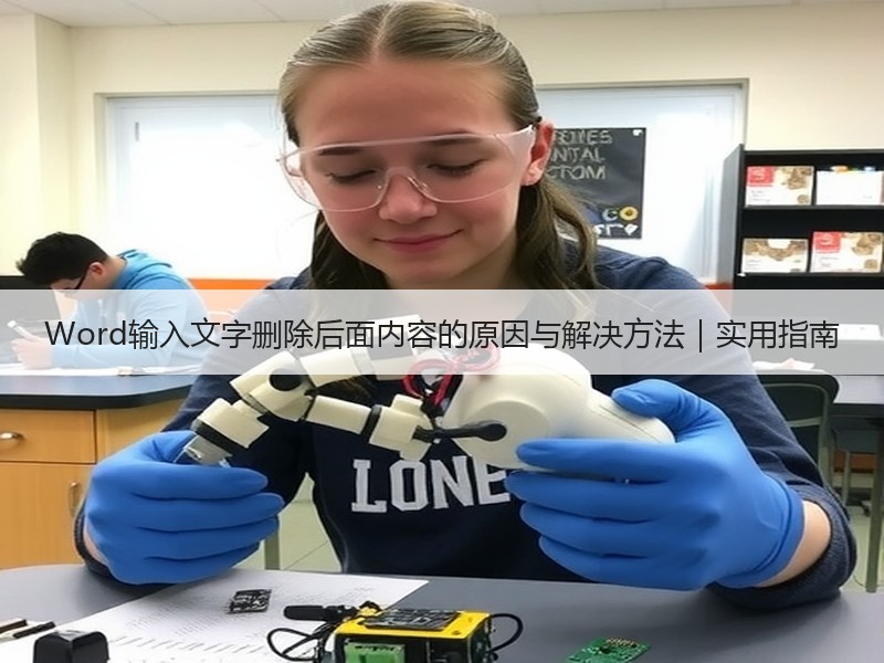 Word输入文字删除后面内容的原因与解决