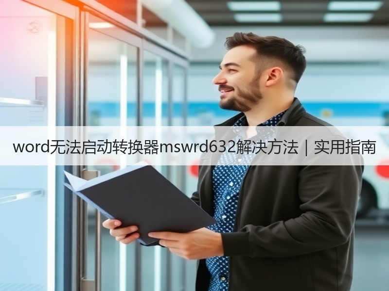 word无法启动转换器mswrd632解