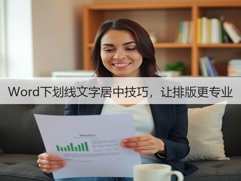 Word下划线文字居中技巧，让排版更专业