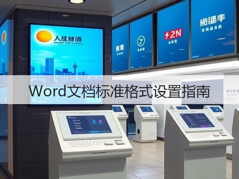 Word文档标准格式设置指南