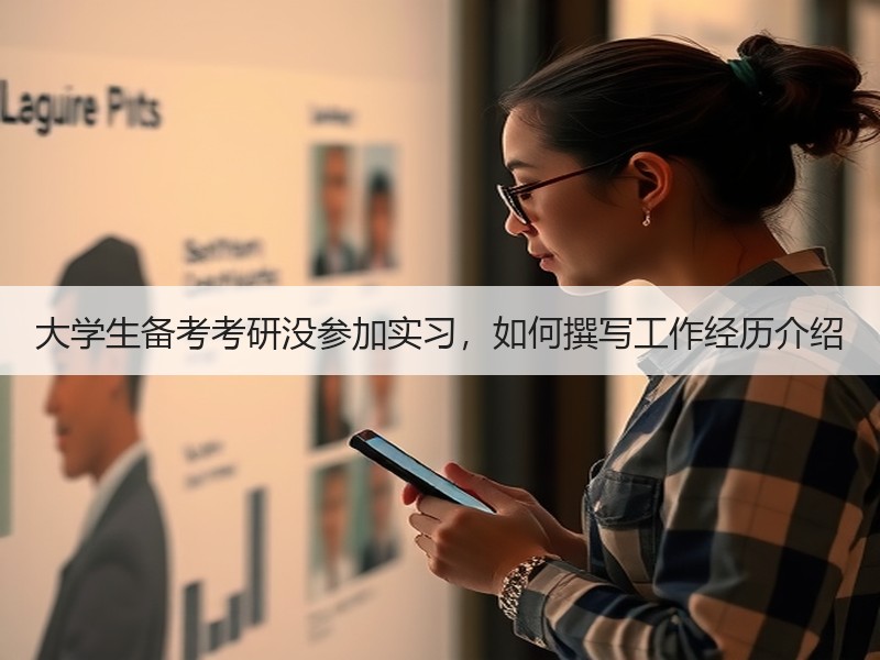 大学生备考考研没参加实习，如何撰写工作经