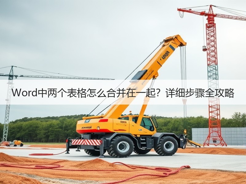 Word中两个表格怎么合并在一起？详细步