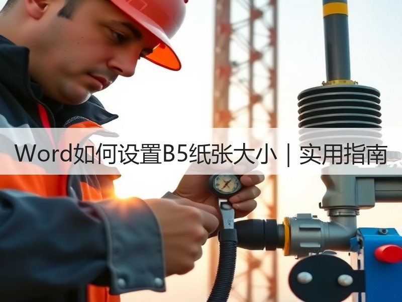Word如何设置B5纸张大小｜实用指南