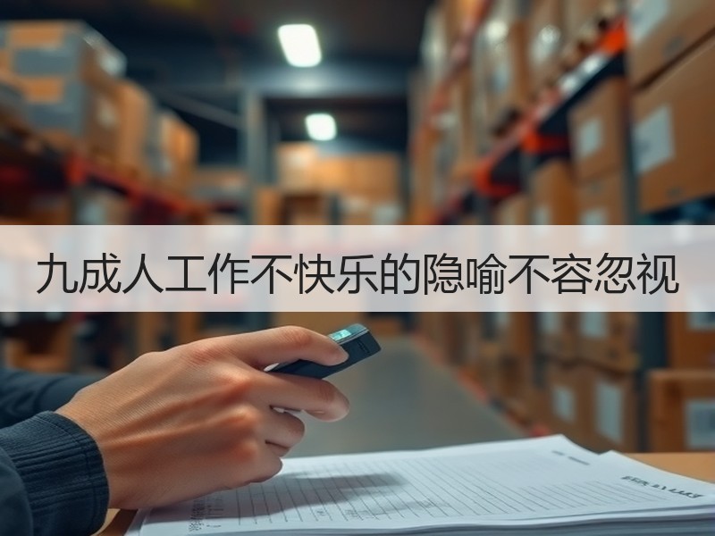 九成人工作不快乐的隐喻不容忽视
