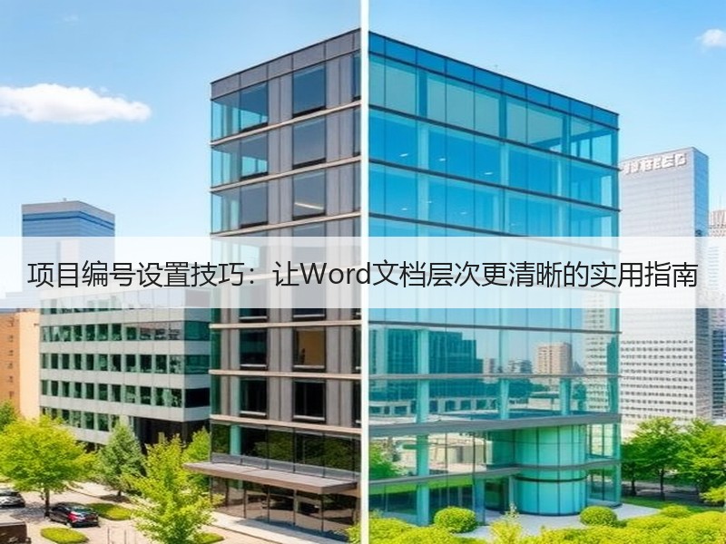 项目编号设置技巧：让Word文档层次更清