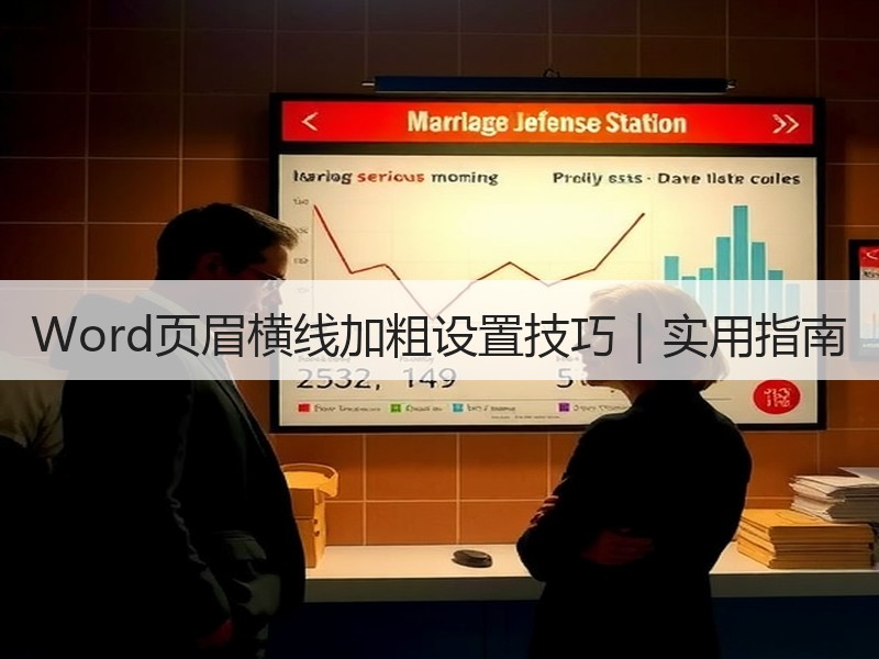 Word页眉横线加粗设置技巧｜实用指南