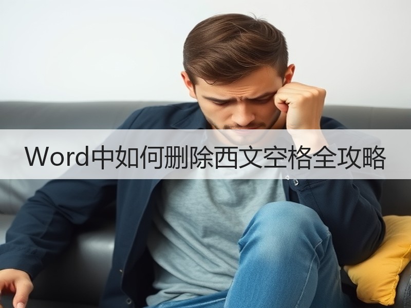 Word中如何删除西文空格全攻略