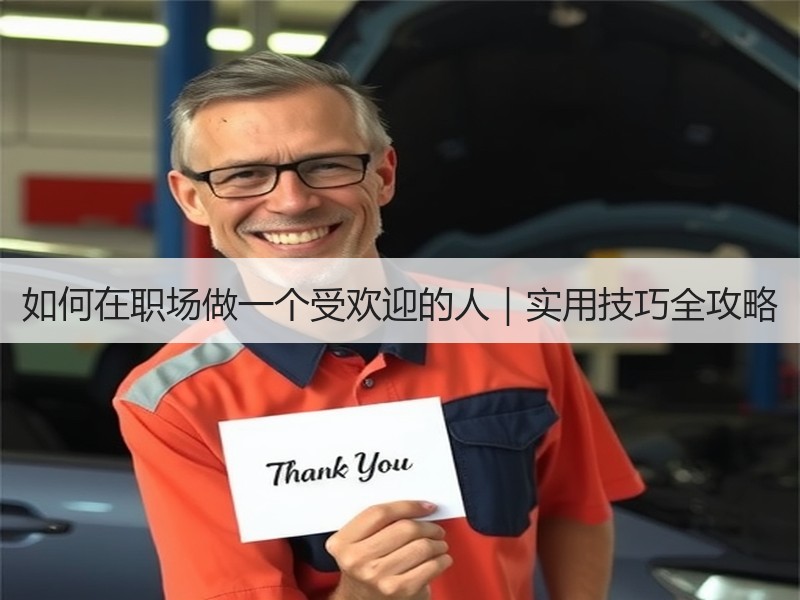 如何在职场做一个受欢迎的人｜实用技巧全攻