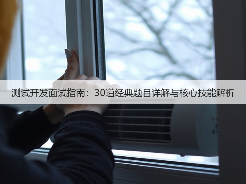 测试开发面试指南：30道经典题目详解与核