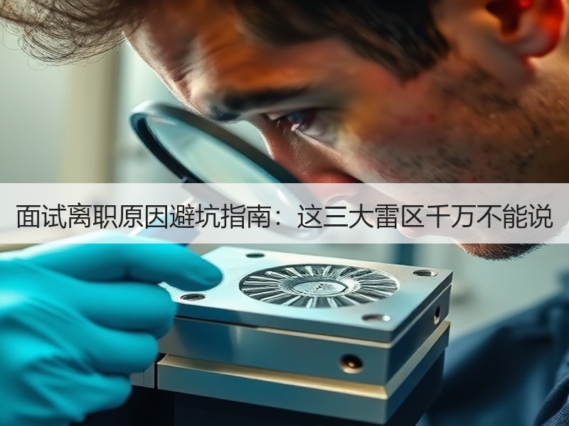 面试离职原因避坑指南：这三大雷区千万不能