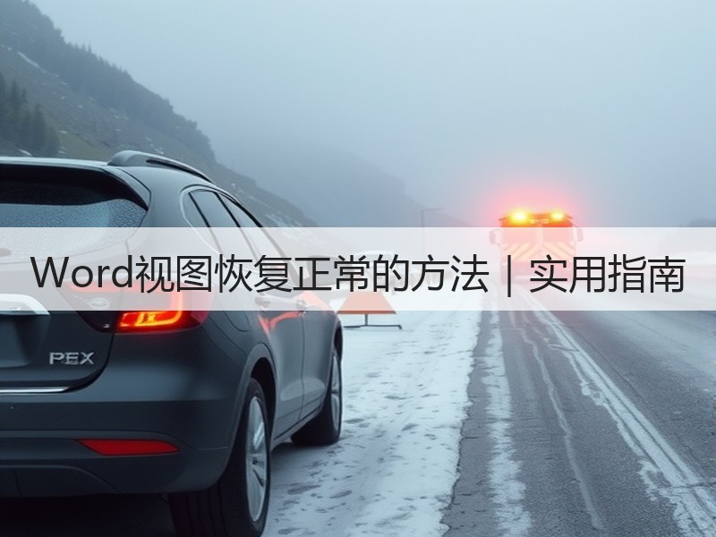 Word视图恢复正常的方法｜实用指南