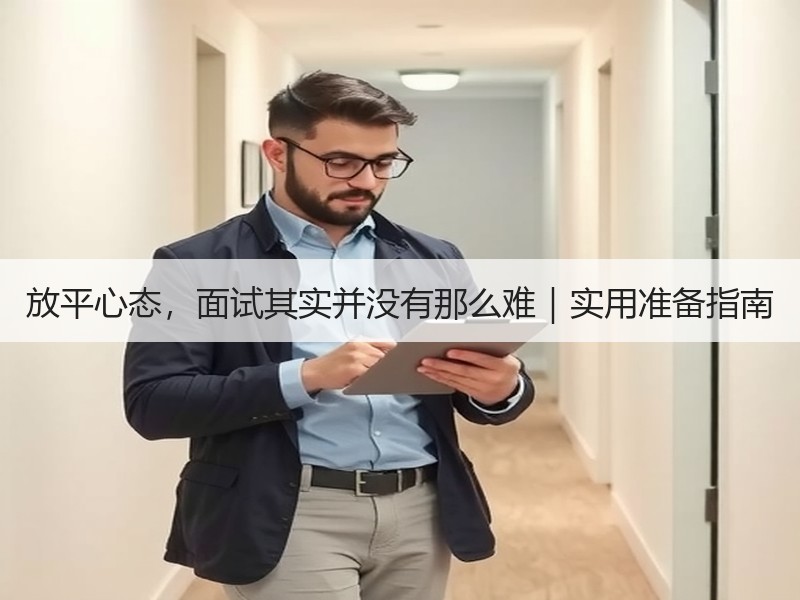放平心态，面试其实并没有那么难｜实用准备