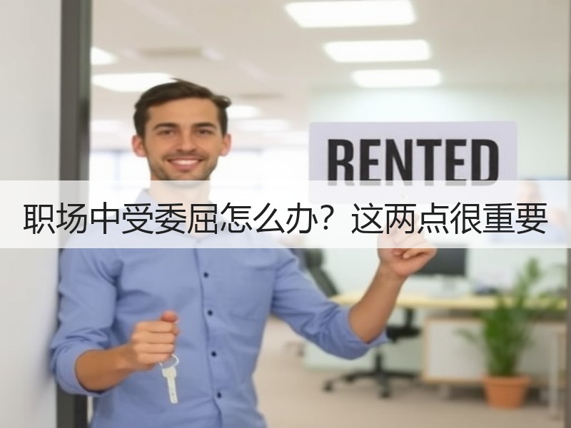 职场中受委屈怎么办？这两点很重要