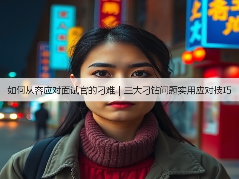 如何从容应对面试官的刁难｜三大刁钻问题实