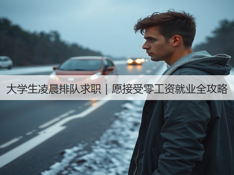 大学生凌晨排队求职｜愿接受零工资就业全攻
