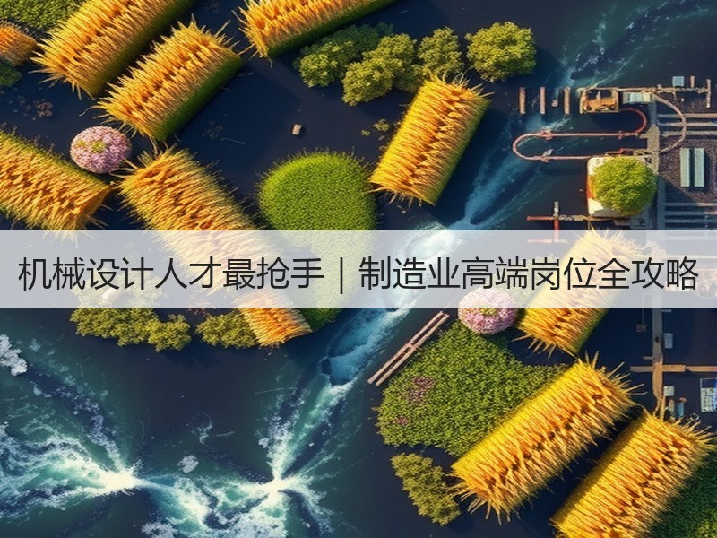 机械设计人才最抢手｜制造业高端岗位全攻略