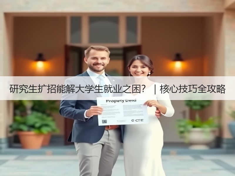 研究生扩招能解大学生就业之困？｜核心技巧