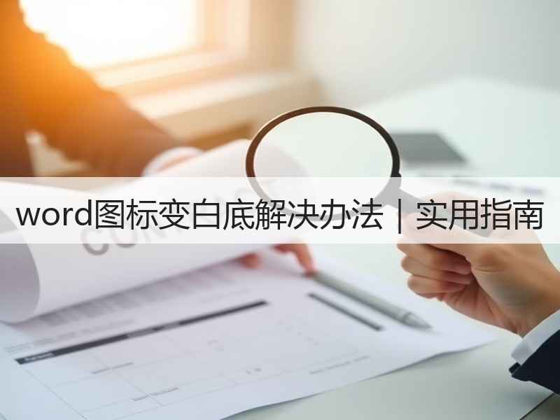 word图标变白底解决办法｜实用指南