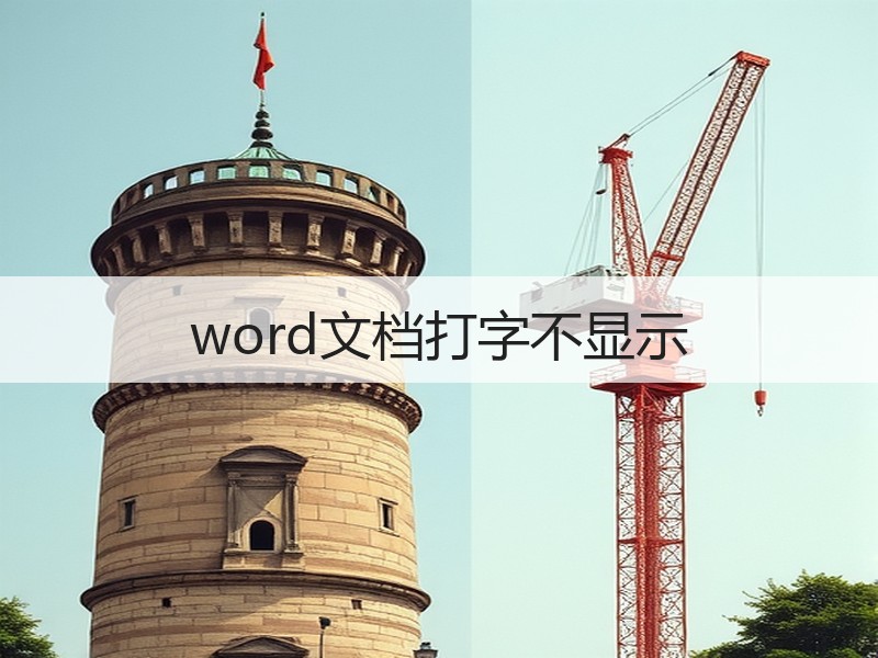 word文档打字不显示