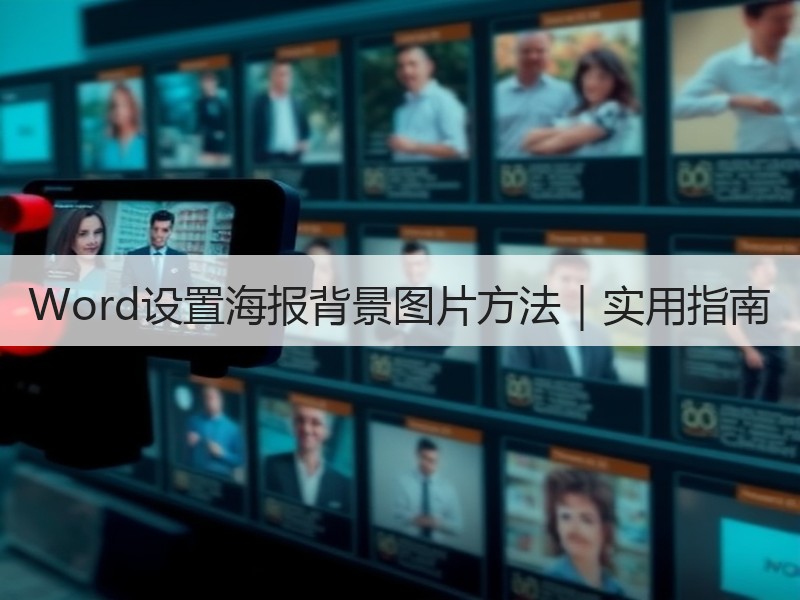 Word设置海报背景图片方法｜实用指南