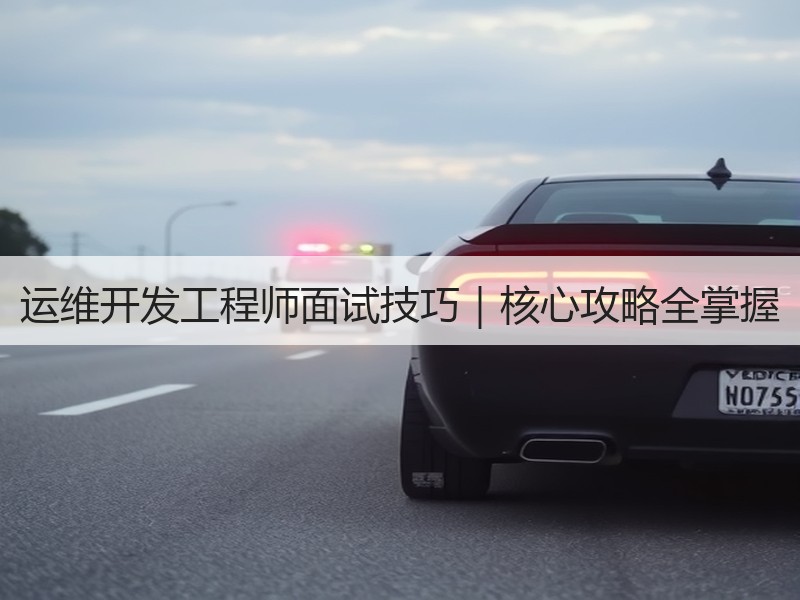运维开发工程师面试技巧｜核心攻略全掌握