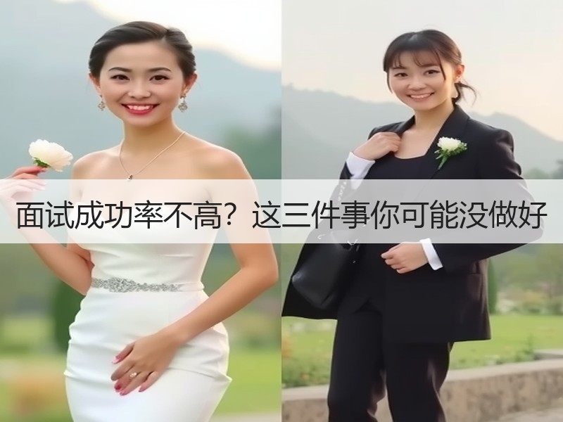 面试成功率不高？这三件事你可能没做好