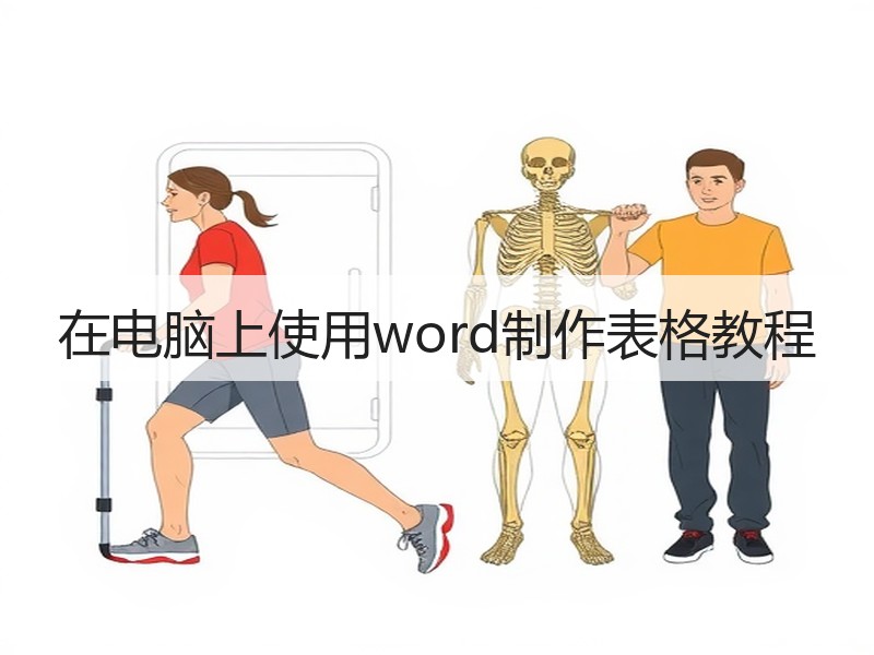 在电脑上使用word制作表格教程