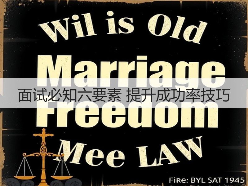 面试必知六要素 提升成功率技巧