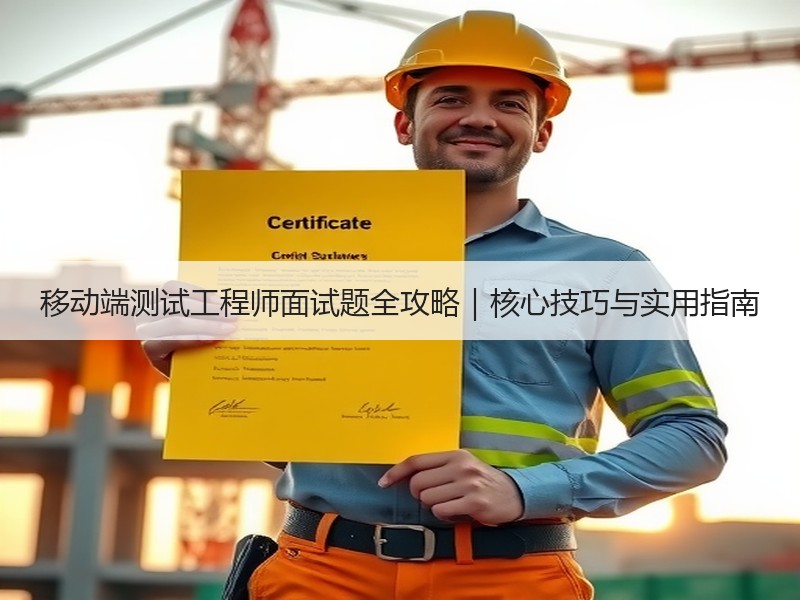 移动端测试工程师面试题全攻略｜核心技巧与