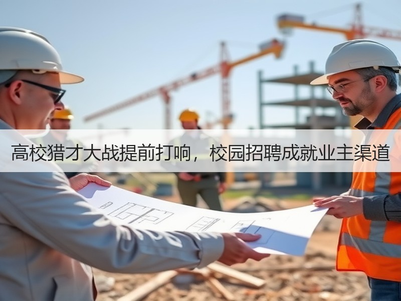 高校猎才大战提前打响，校园招聘成就业主渠
